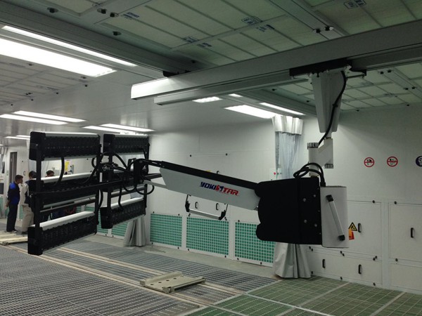 Sheet metal spray line w