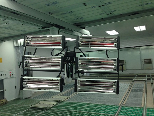 Sheet metal spray line w