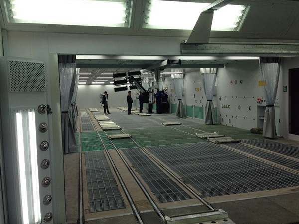 Sheet metal spray line w