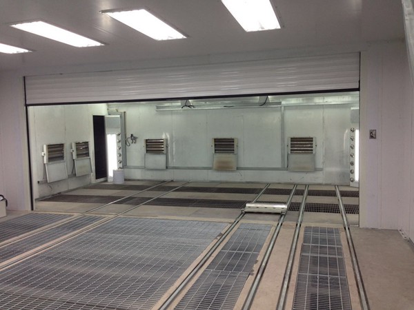 Sheet metal spray line w